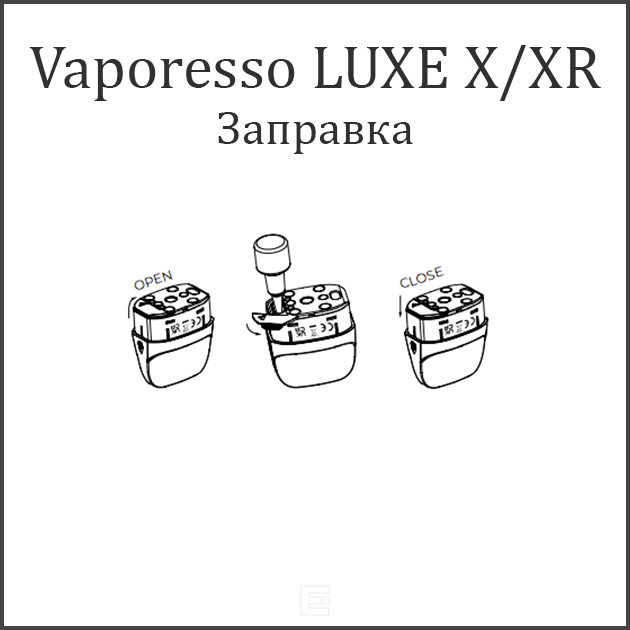 Правильная заправка Vaporesso LUXE X/XR